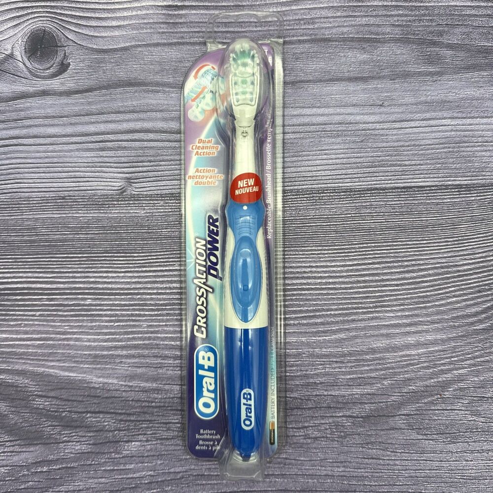 Oral B Cross Action Power Toothbrush Battery SOFT Rotating Head READ DESCRIPTION